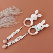 Load image into Gallery viewer, Wooden Rattle Toy Gift Set | Baby Bunny
