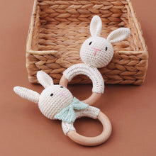 Load image into Gallery viewer, Wooden Rattle Toy Gift Set | Baby Bunny