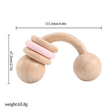 Load image into Gallery viewer, Half Ring Baby Beach Toy | Wooden Teether Ring

