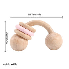 Load image into Gallery viewer, Half Ring Baby Beach Toy | Wooden Teether Ring
