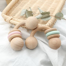 Load image into Gallery viewer, Half Ring Baby Beach Toy | Wooden Teether Ring
