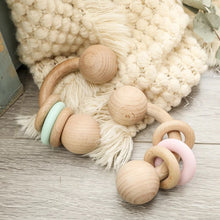 Load image into Gallery viewer, Half Ring Baby Beach Toy | Wooden Teether Ring
