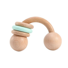 Load image into Gallery viewer, Half Ring Baby Beach Toy | Wooden Teether Ring
